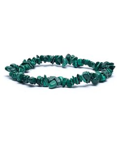 Malachite Bracelet chips elastic