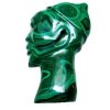 Malachite Head Sculpture