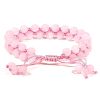 Rose Quartz Bracelet double - adjustable