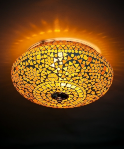 Wall Lamp Mosaic Glass LCM 25 B&B Biege & Golden Brown