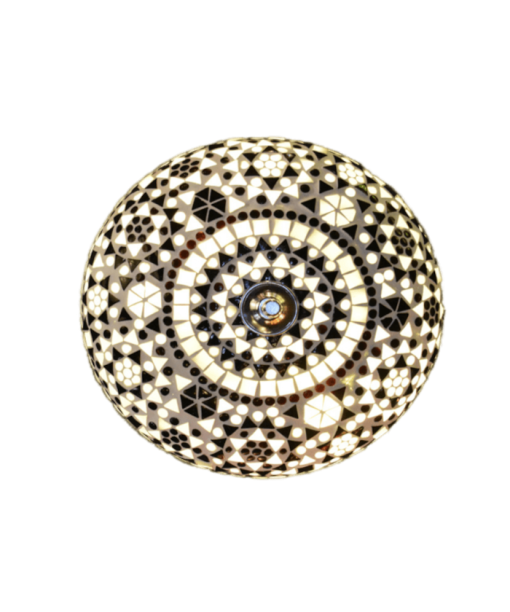 Wall Lamp Mosaic Glass LCM 25 Black & White