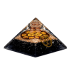 Orgonite Tourmaline Pyramid - Ohm Wide