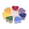 Chakra 7 Candles Small Hearts (T-Light, Theelichtjes, Lumini)