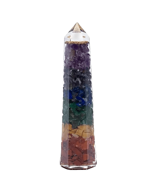 Orgonite 7 Chakras - Obelisk Tower