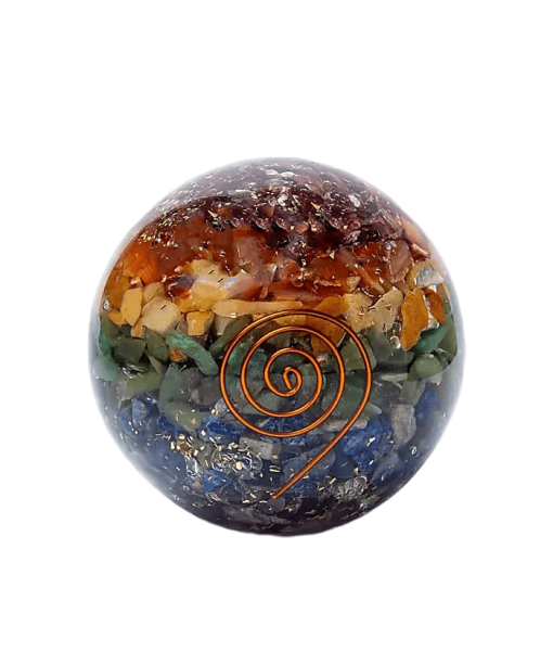 Orgonite 7 Chakras - Sphere, Spiral