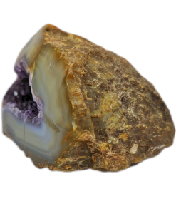 Agate Druzy + Amethyst Geode