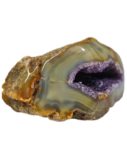 Agate Druzy + Amethyst Geode