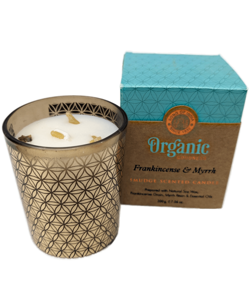 Organic Goodness Smudge Scented Candle - Frankincense & Myrrh