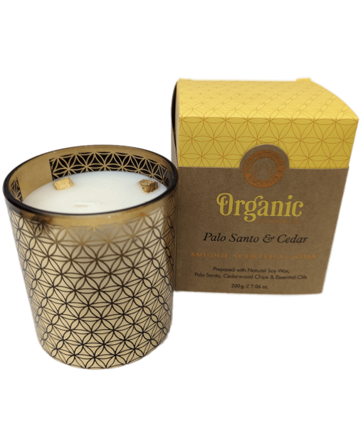 Organic Goodness Smudge Scented Candle - Palo Santo & Cedar