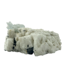 Aquamarine on Feldspar with Mica & Black Tourmaline | 121 grams