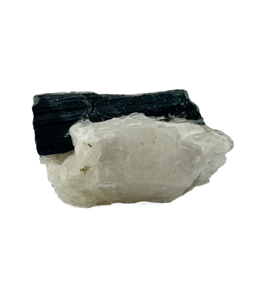 Black Tourmaline on Quartz | 53 grams