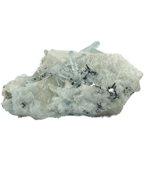 Feldspar with Aquamarine, Black Tourmaline & Mica | 420 grams