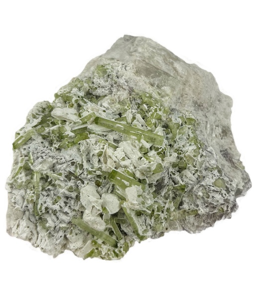 Tourmaline Light Green on Mother Stone | 409,4 grams