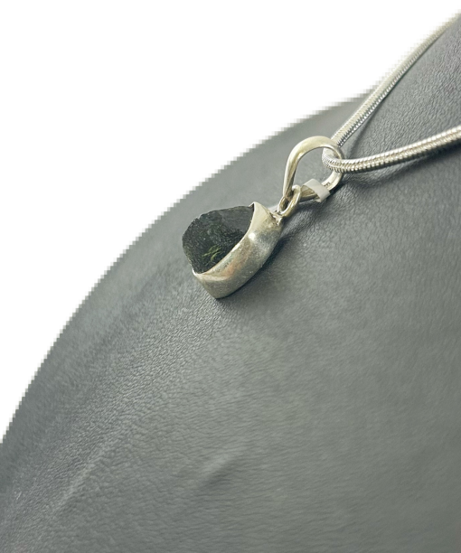 Moldavite Silver Pendant - 2.3 grams