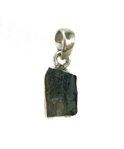 Moldavite Silver Pendant - 2.3 grams