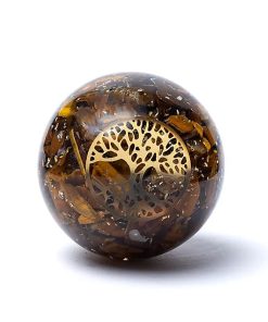 Orgonite boll tigereye levensboom - 5.5g