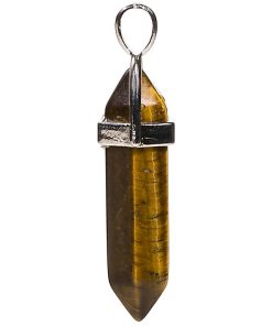 Tiger's Eye Pendant Double Pointed